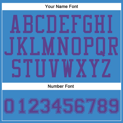 Custom Blue Purple Round Neck Basketball Uniform Jersey