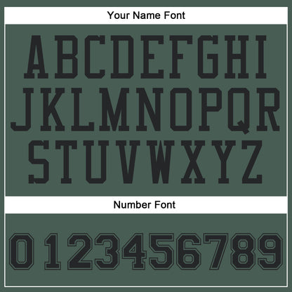 Custom Green Black Round Neck Basketball Uniform Jersey
