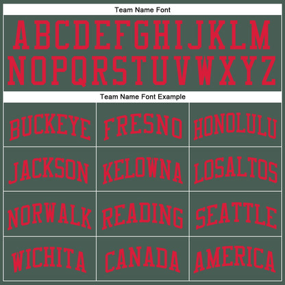 Custom Green Red Round Neck Basketball Uniform Jersey