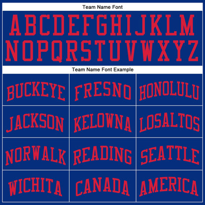 Custom Royal Red Round Neck Basketball Uniform Jersey