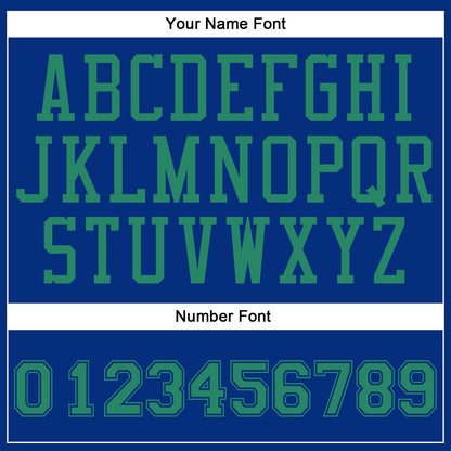 Custom Royal Kelly Green Round Neck Basketball Uniform Jersey