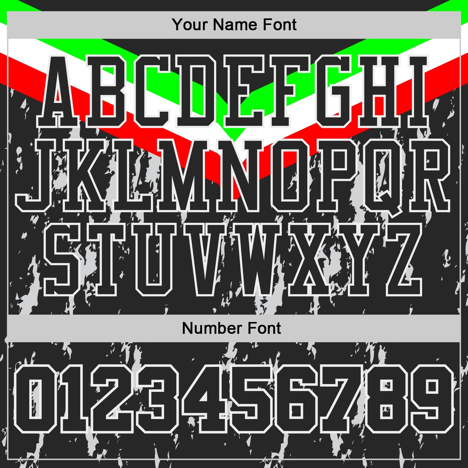 Custom Black Neon Green Red-White Geometric Chevron Stripe Paint Splatter Round Neck Sublimation Basketball Uniform Jersey