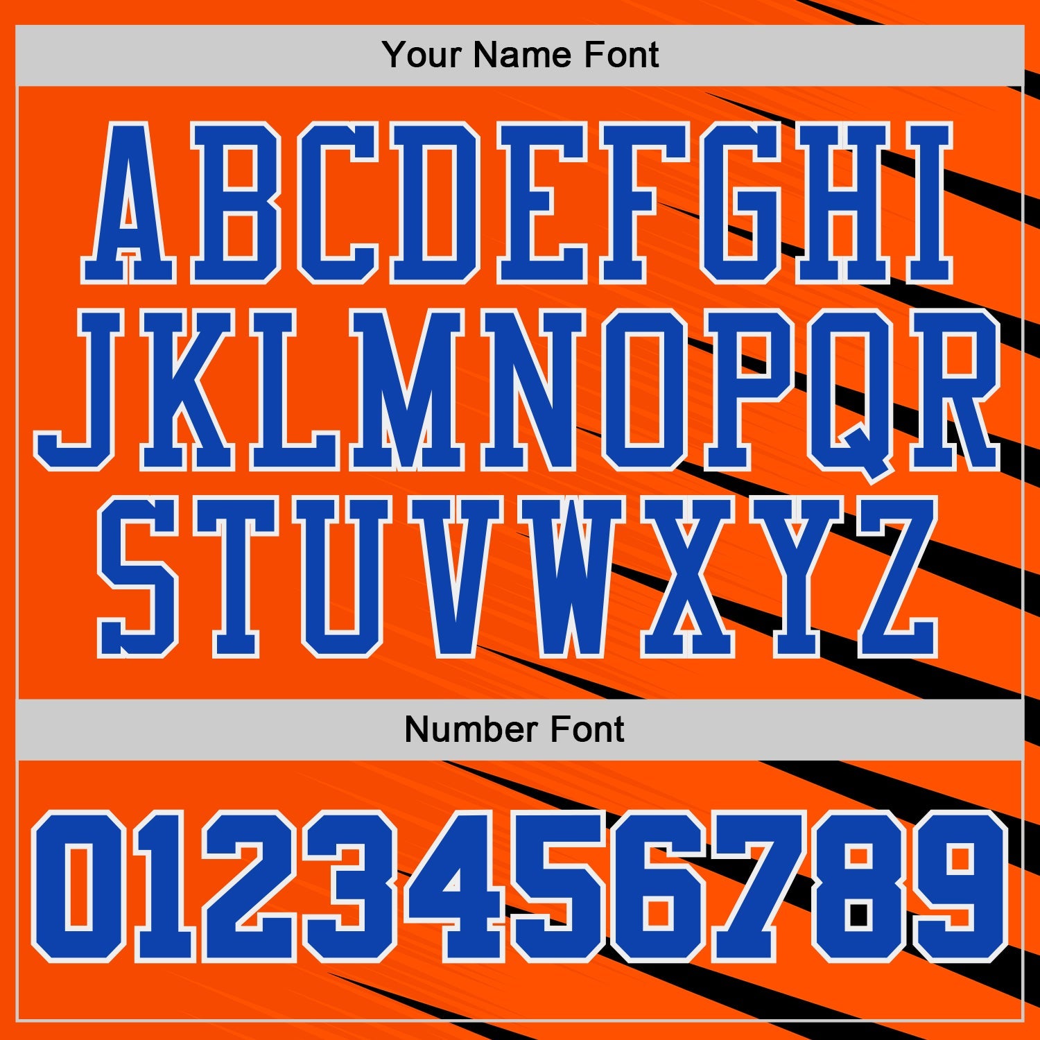 Custom Orange Thunder Blue-White Wing Stripe Boho Style Round Neck Sublimation Basketball Uniform Jersey