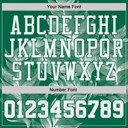 Custom Kelly Green-White Feather Wing Boho Style Round Neck Sublimation Basketball Uniform Jersey