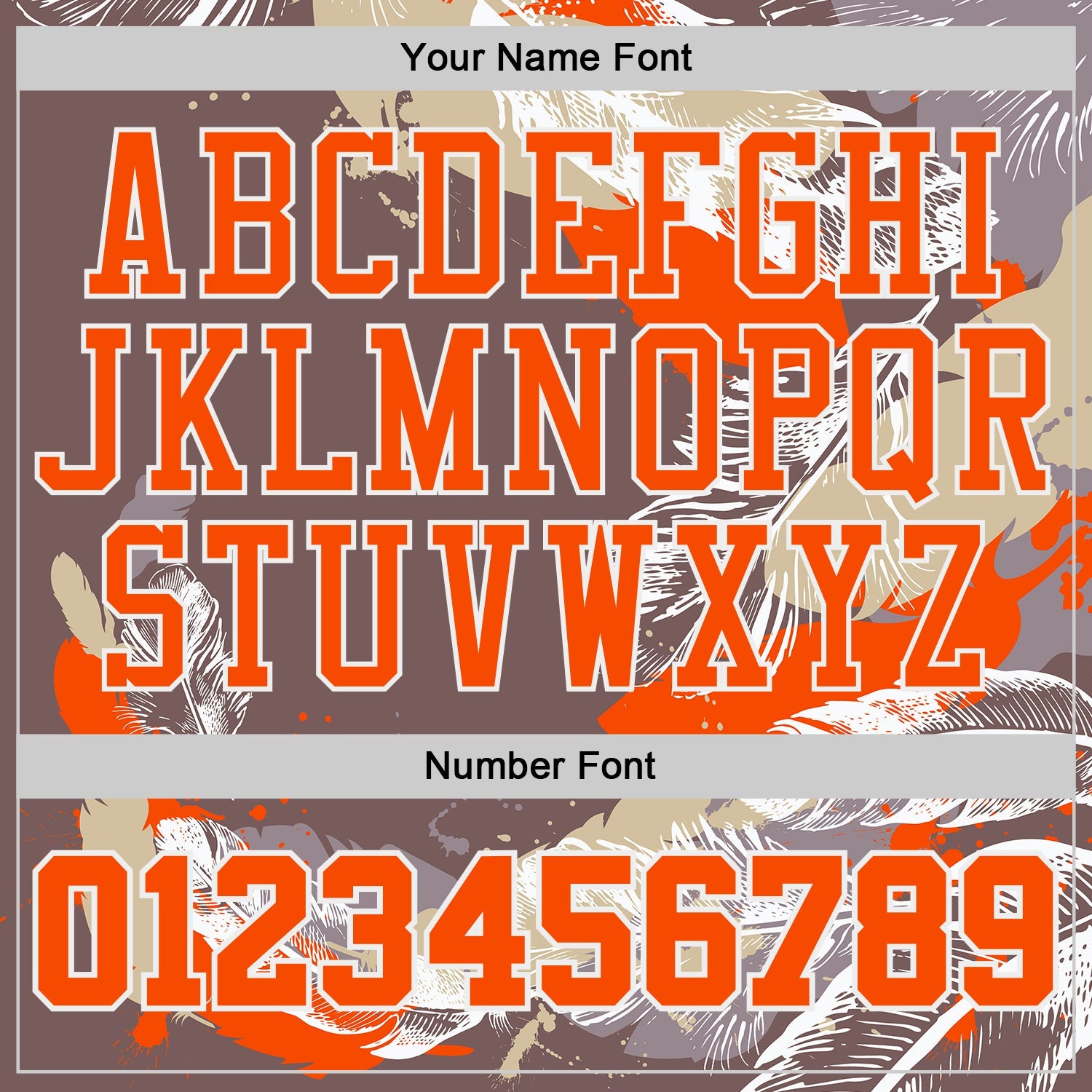 Custom Gray Orange-White Feather Wing Boho Style Round Neck Sublimation Basketball Uniform Jersey