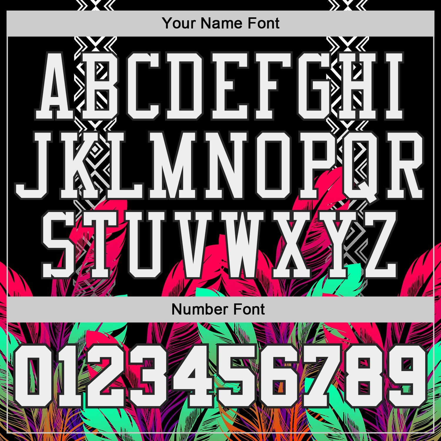Custom Black White Red-Green Feather Geometric Boho Style Round Neck Sublimation Basketball Uniform Jersey