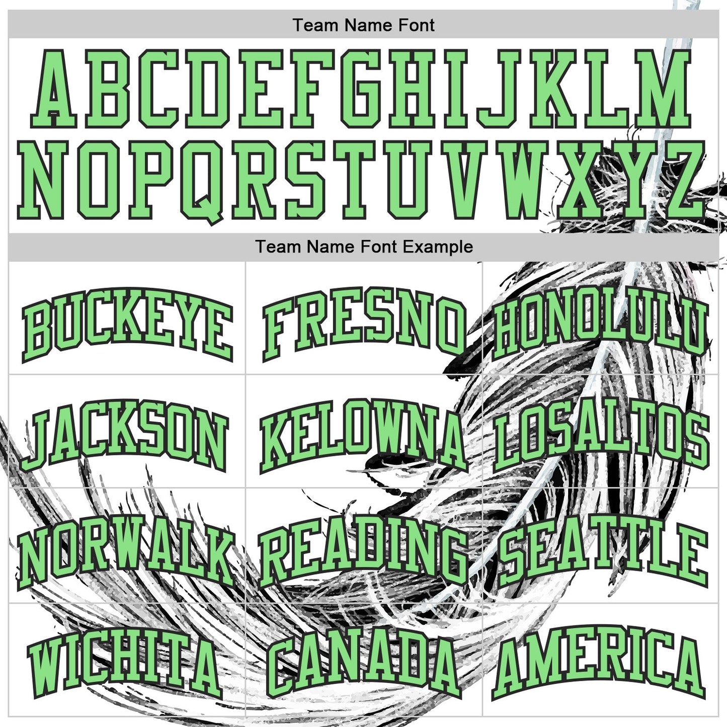 Custom White Pea Green-Black Feather Boho Style Round Neck Sublimation Basketball Uniform Jersey