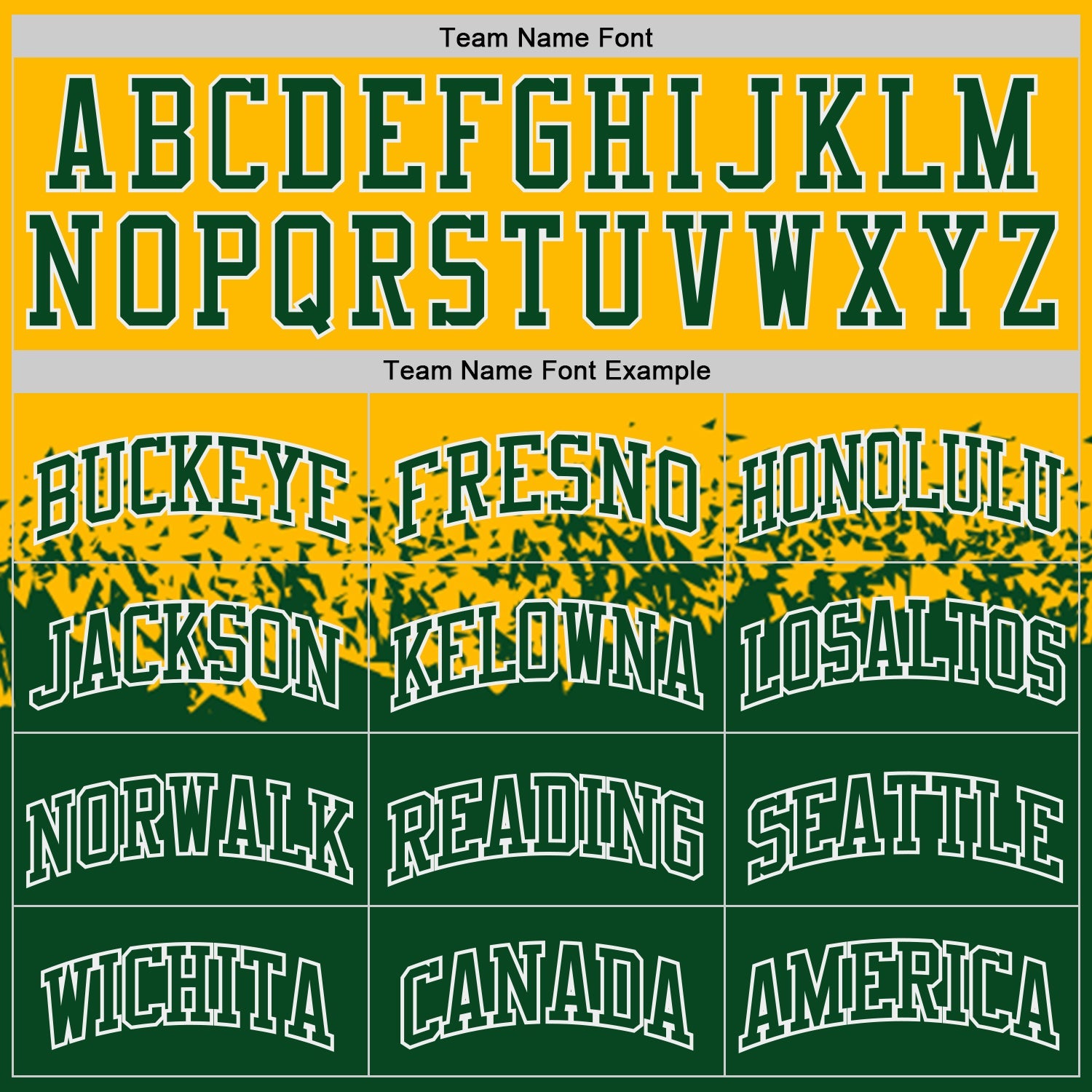 Custom Gold Green-White Shattered Geometric Side Panel Stripe Round Neck Sublimation Basketball Set Jersey