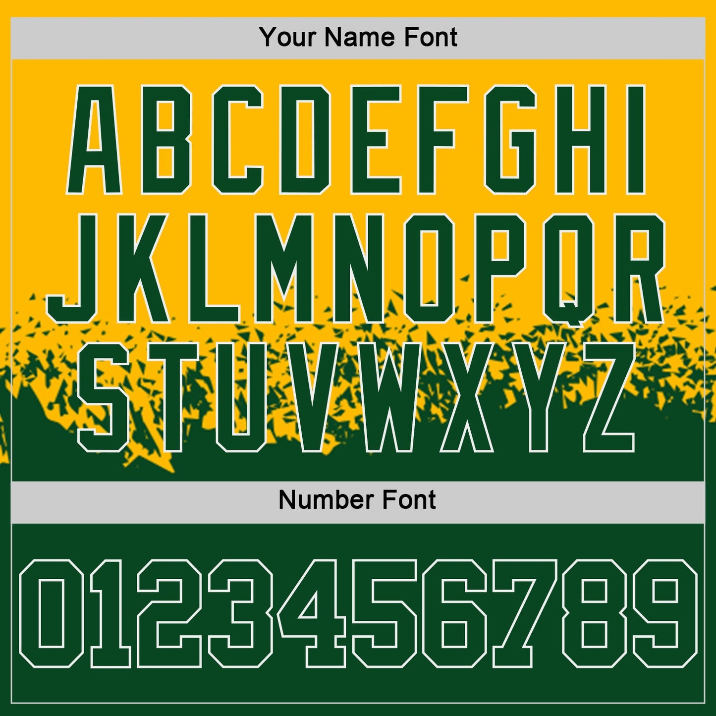 Custom Gold Green-White Shattered Geometric Side Panel Stripe Round Neck Sublimation Basketball Set Jersey