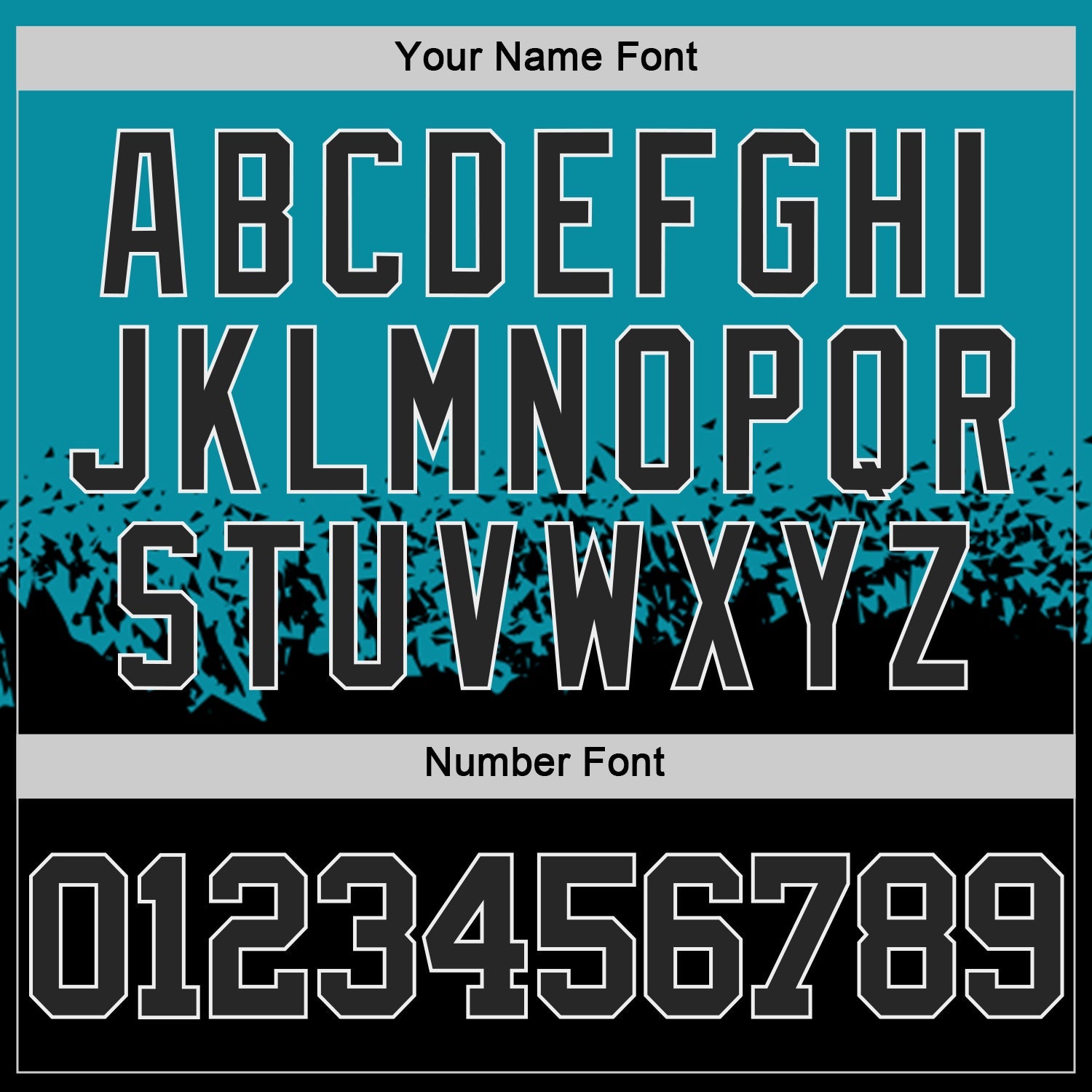 Custom Teal Black-White Shattered Geometric Side Panel Stripe Round Neck Sublimation Basketball Set Jersey