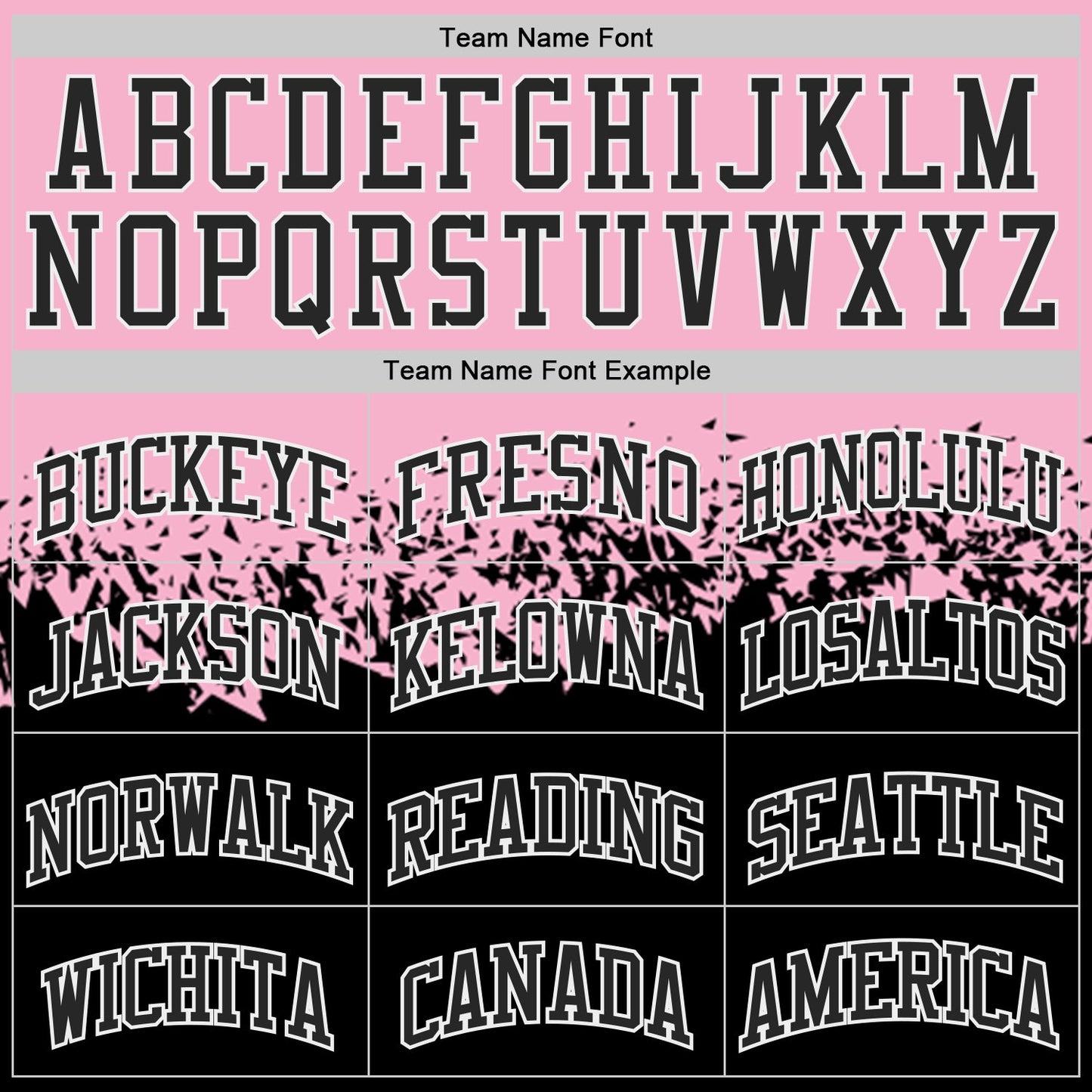 Custom Light Pink Black-White Shattered Geometric Side Panel Stripe Round Neck Sublimation Basketball Set Jersey