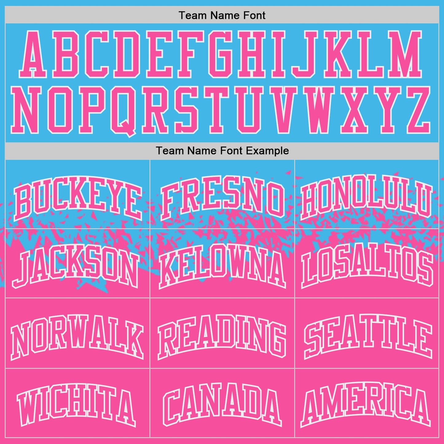 Custom Sky Blue Pink-White Shattered Geometric Side Panel Stripe Round Neck Sublimation Basketball Set Jersey