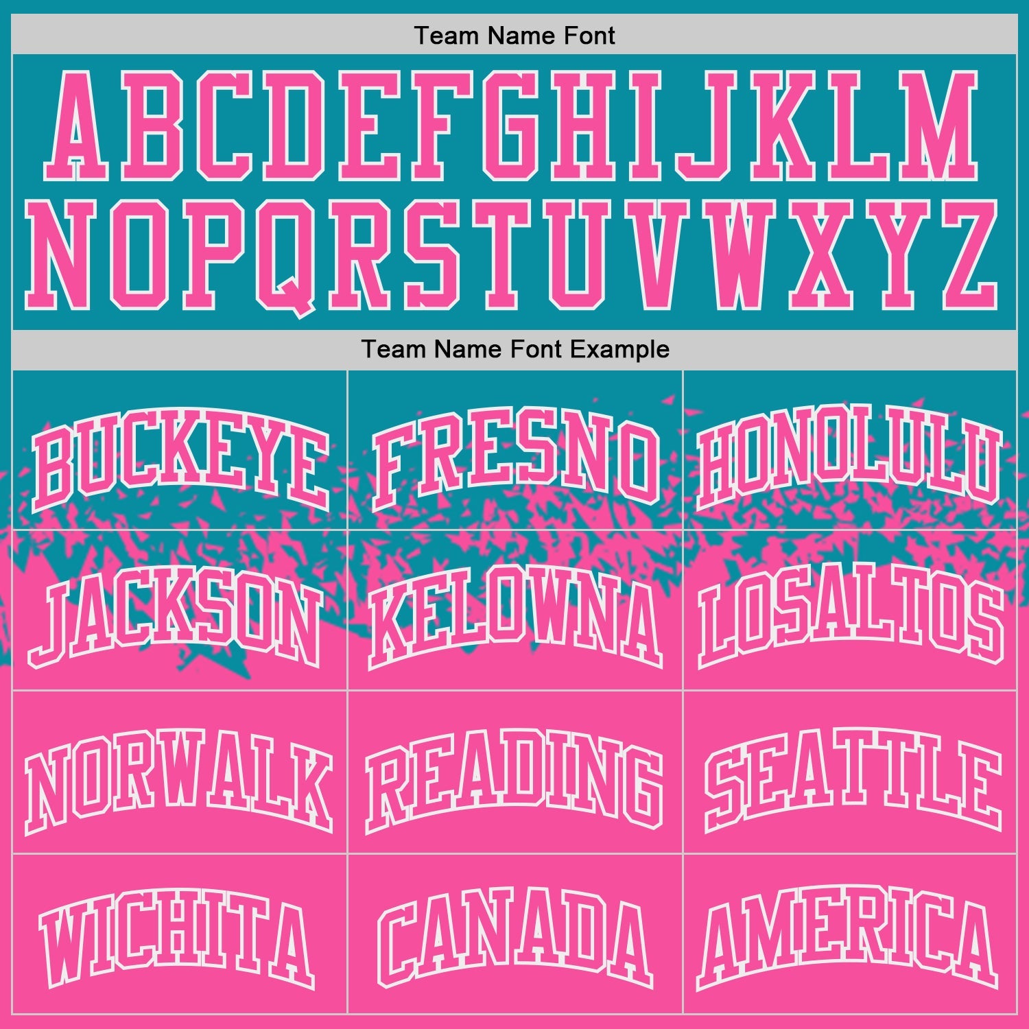 Custom Teal Pink-White Shattered Geometric Side Panel Stripe Round Neck Sublimation Basketball Set Jersey