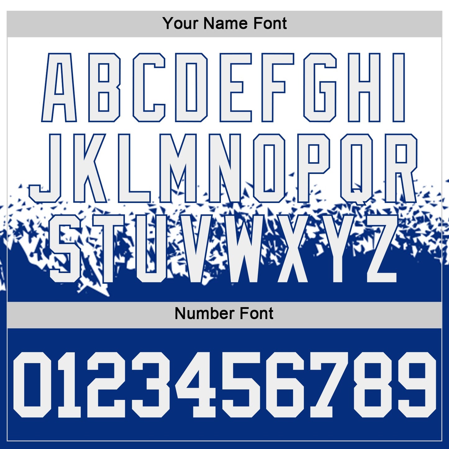 Custom White-Royal Shattered Geometric Side Panel Stripe Round Neck Sublimation Basketball Set Jersey