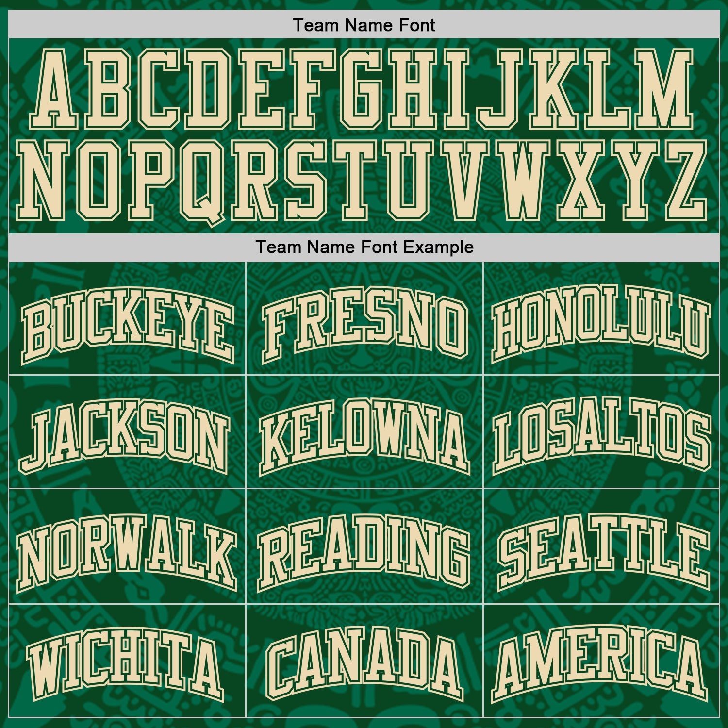 Custom Green-Cream Tribal Ethnic Aztec Sun Stone Side Panel Stripe Round Neck Sublimation Basketball Set Jersey