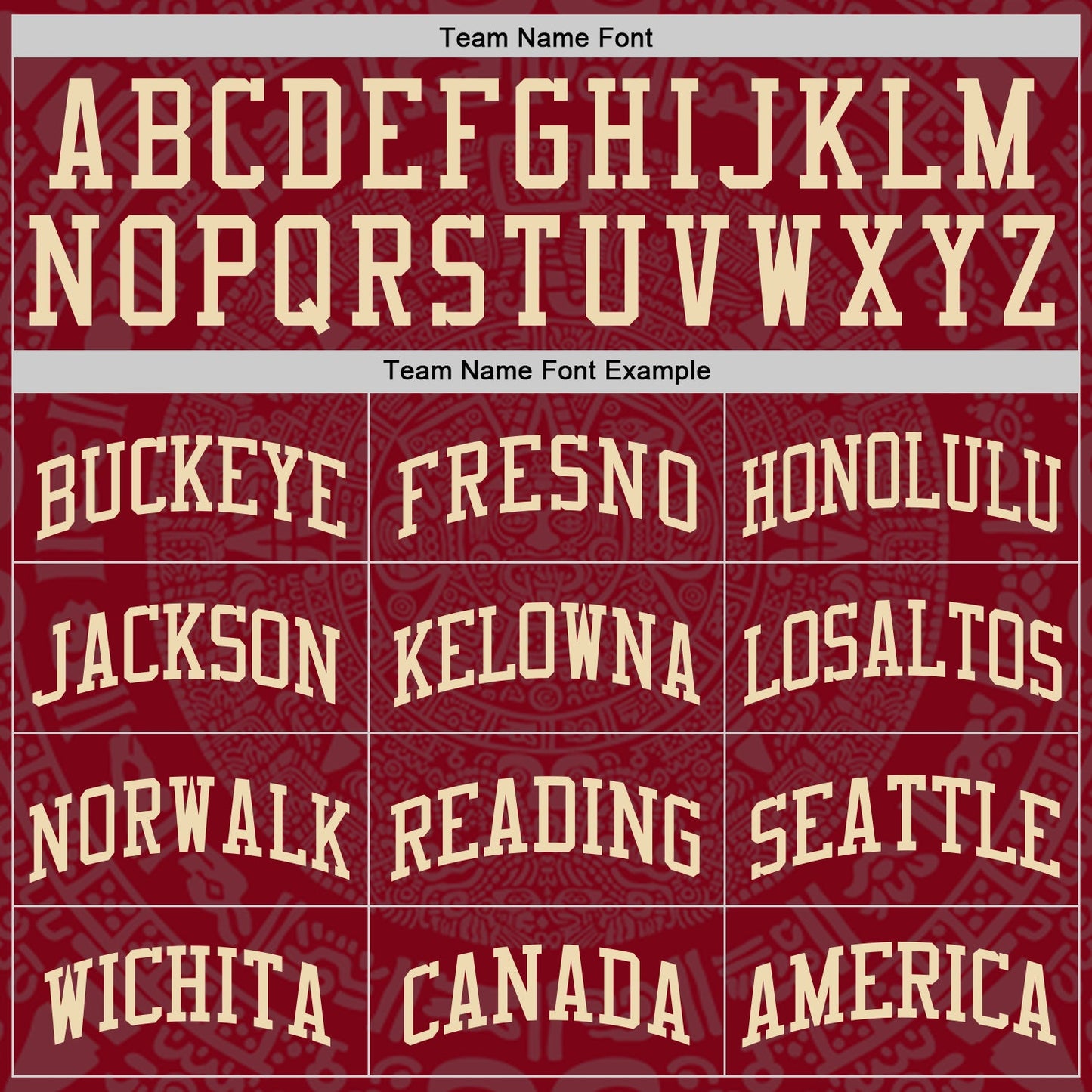 Custom Maroon-Cream Tribal Ethnic Aztec Sun Stone Side Panel Stripe Round Neck Sublimation Basketball Set Jersey