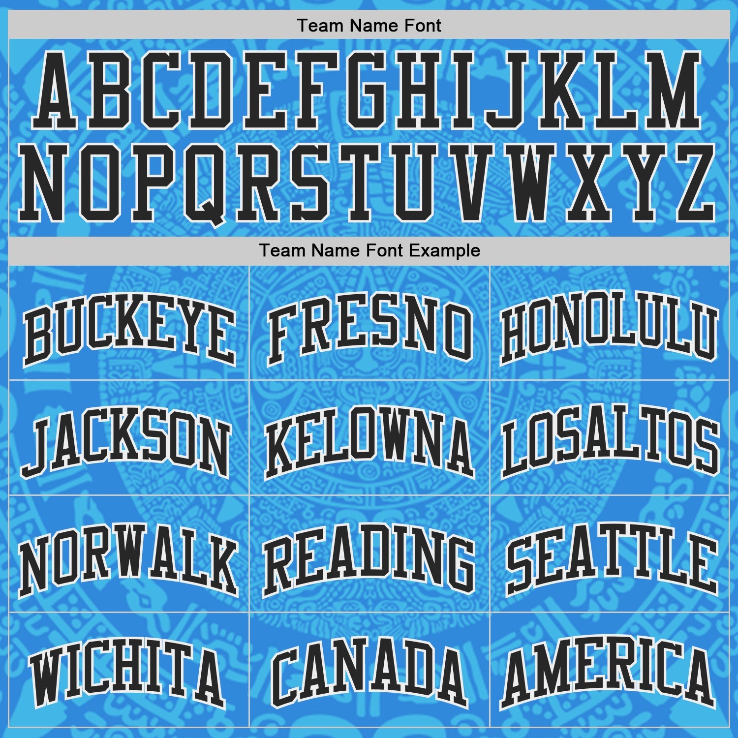 Custom Powder Blue Black-White Tribal Ethnic Aztec Sun Stone Side Panel Stripe Round Neck Sublimation Basketball Set Jersey