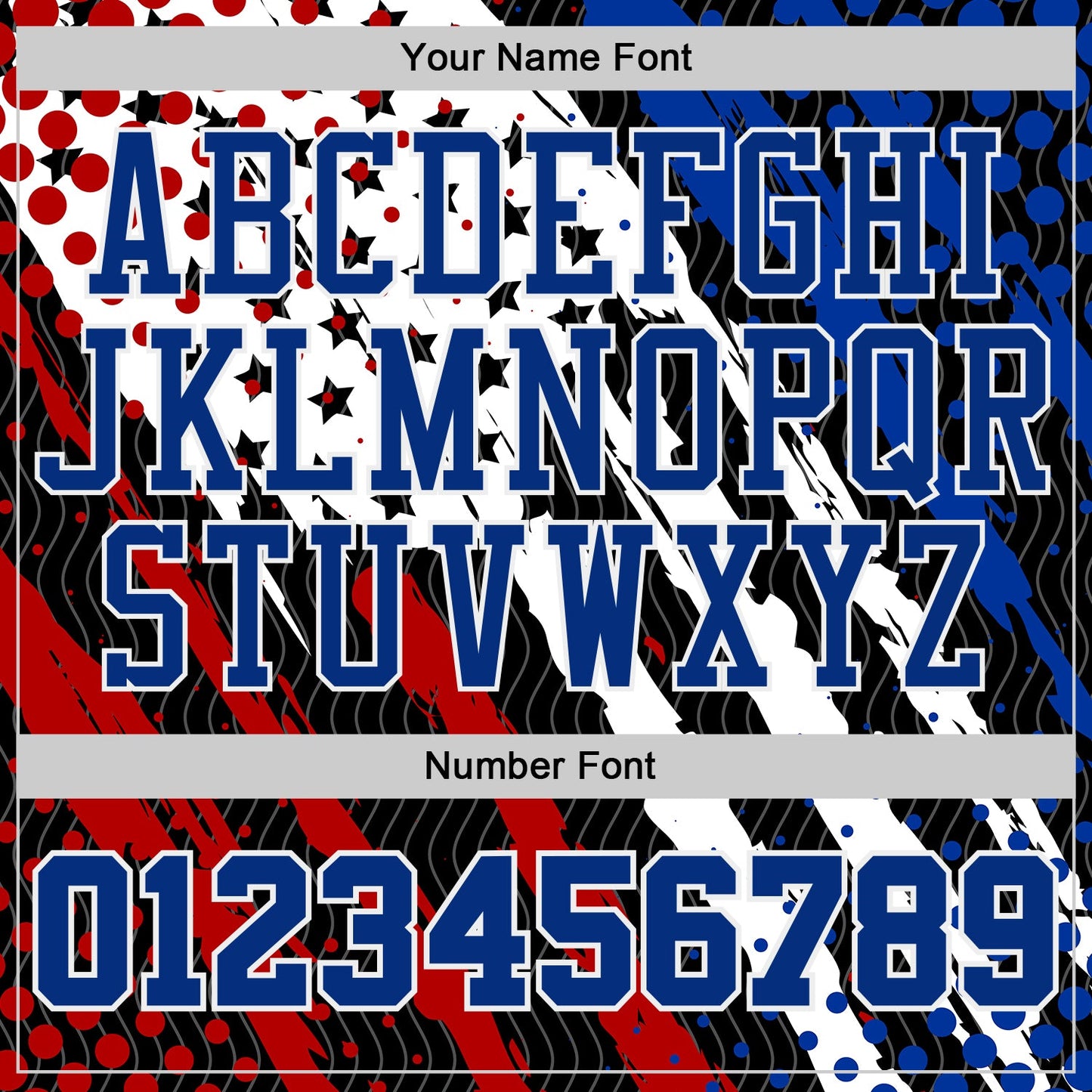 Custom Black Royal White-Red American Flag Patriotic Round Neck Sublimation Basketball Uniform Jersey