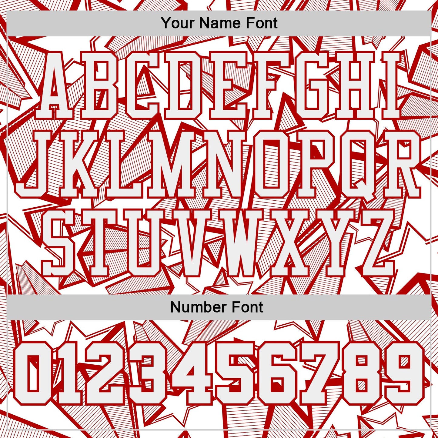 Custom White-Red Geometric Star Texture Round Neck Sublimation Basketball Uniform Jersey