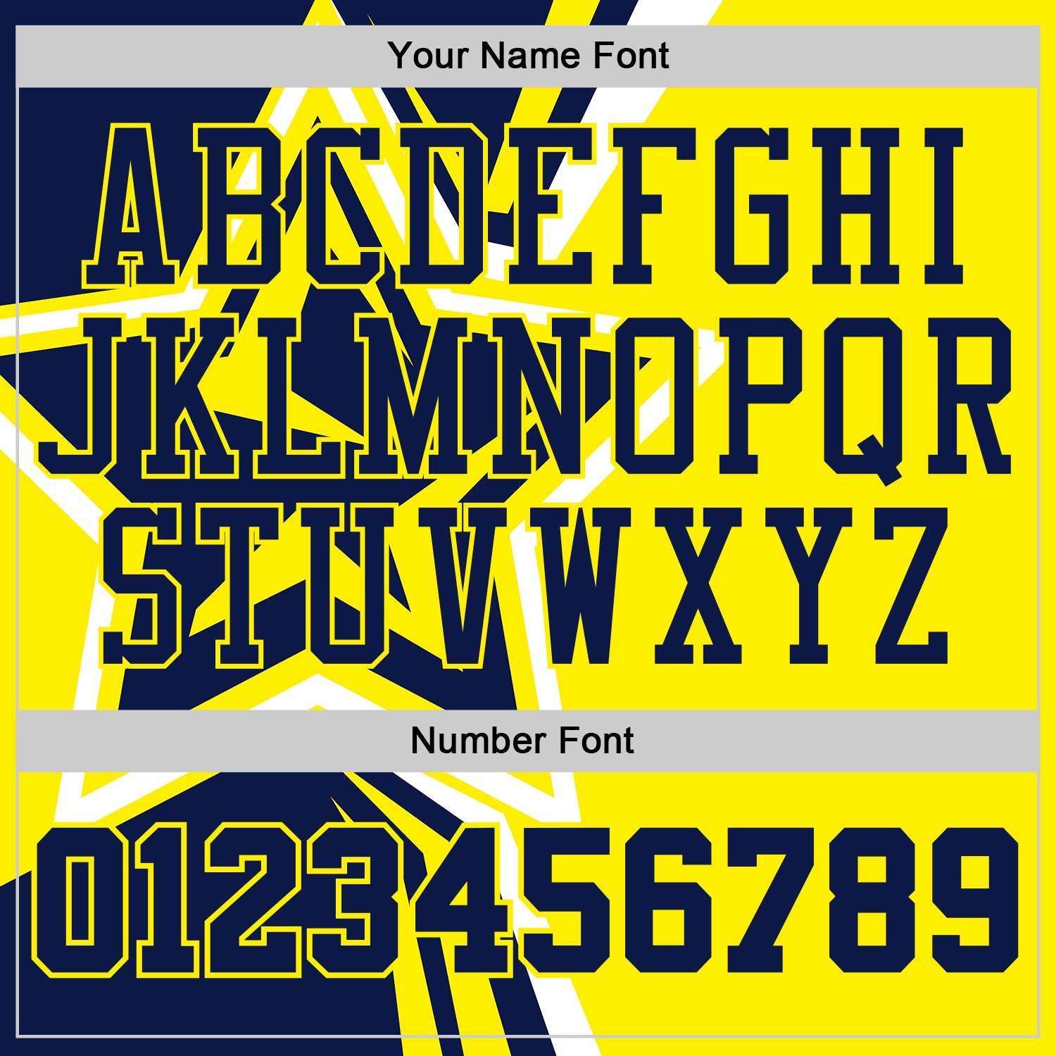 Custom Navy-Light Yellow Geometric Stripe Star Color Block Round Neck Sublimation Basketball Uniform Jersey