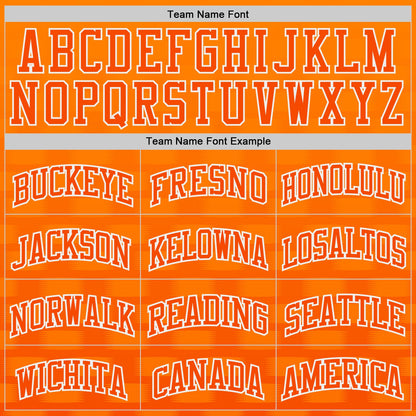 Custom Orange-White Checkered Gradient Round Neck Sublimation Basketball Uniform Jersey