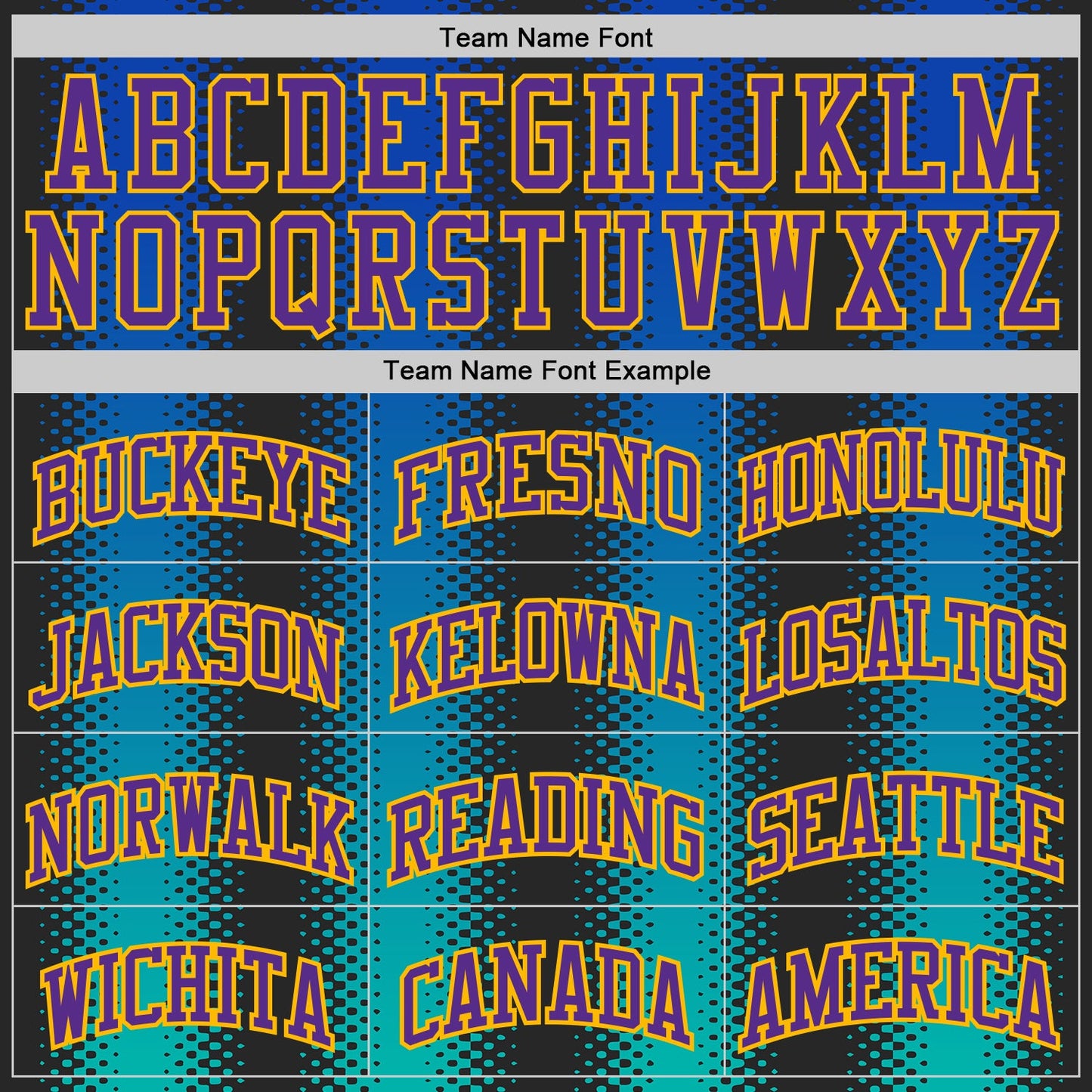Custom Black Purple Blue-Gold Halftone Dot Texture Gradient Round Neck Sublimation Basketball Uniform Jersey