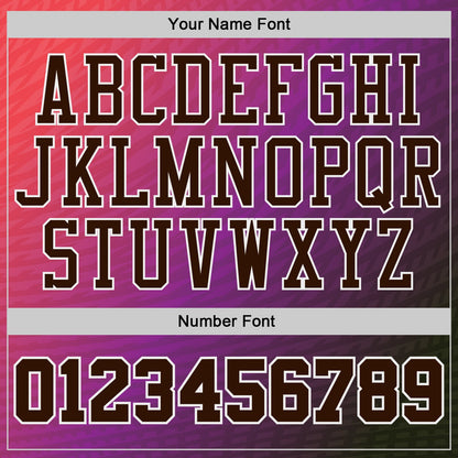 Custom Purple Brown Pink White Navy-Gold Horizontal Stripe Gradient Round Neck Sublimation Basketball Uniform Jersey