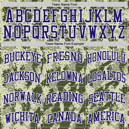 Custom Camo Dark Purple-White Digital Desert Camouflage Round Neck Sublimation Salute To Service Basketball Uniform Jersey