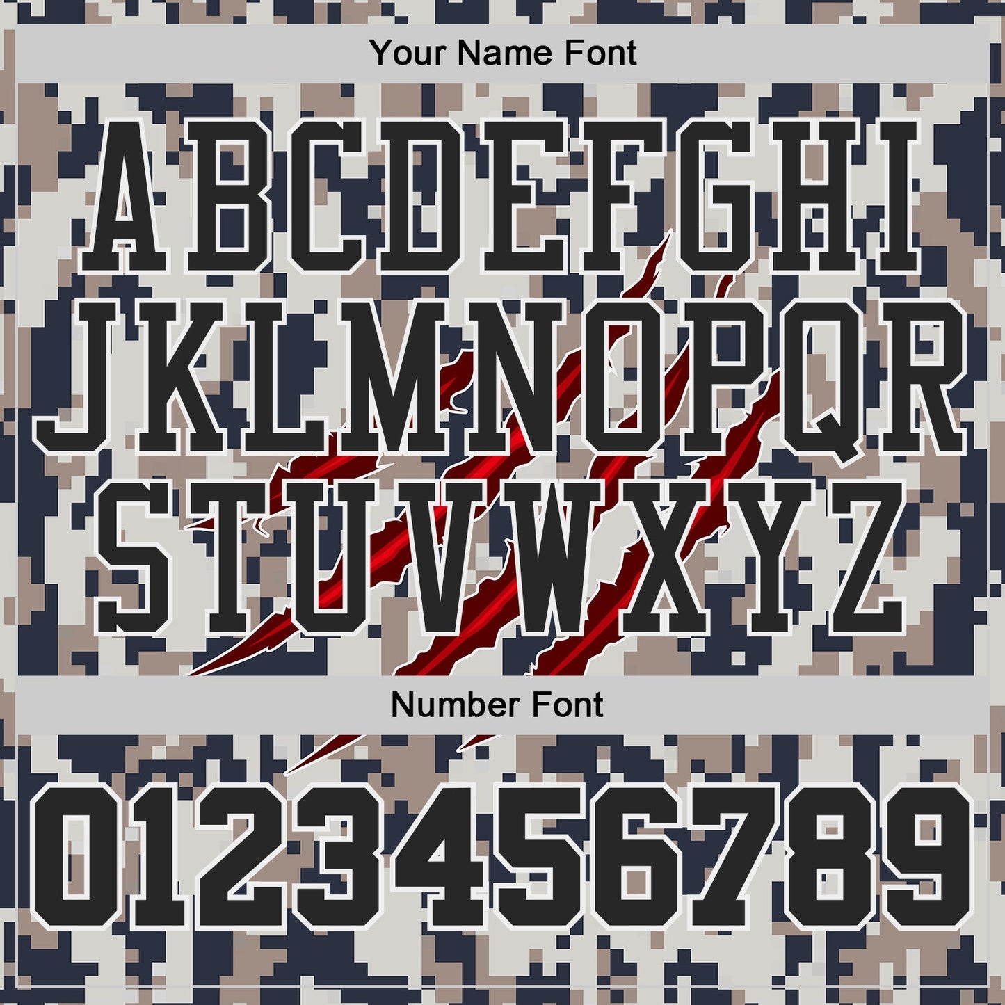 Custom Camo Black-White Digital Camouflage Claw Round Neck Sublimation Salute To Service Basketball Uniform Jersey
