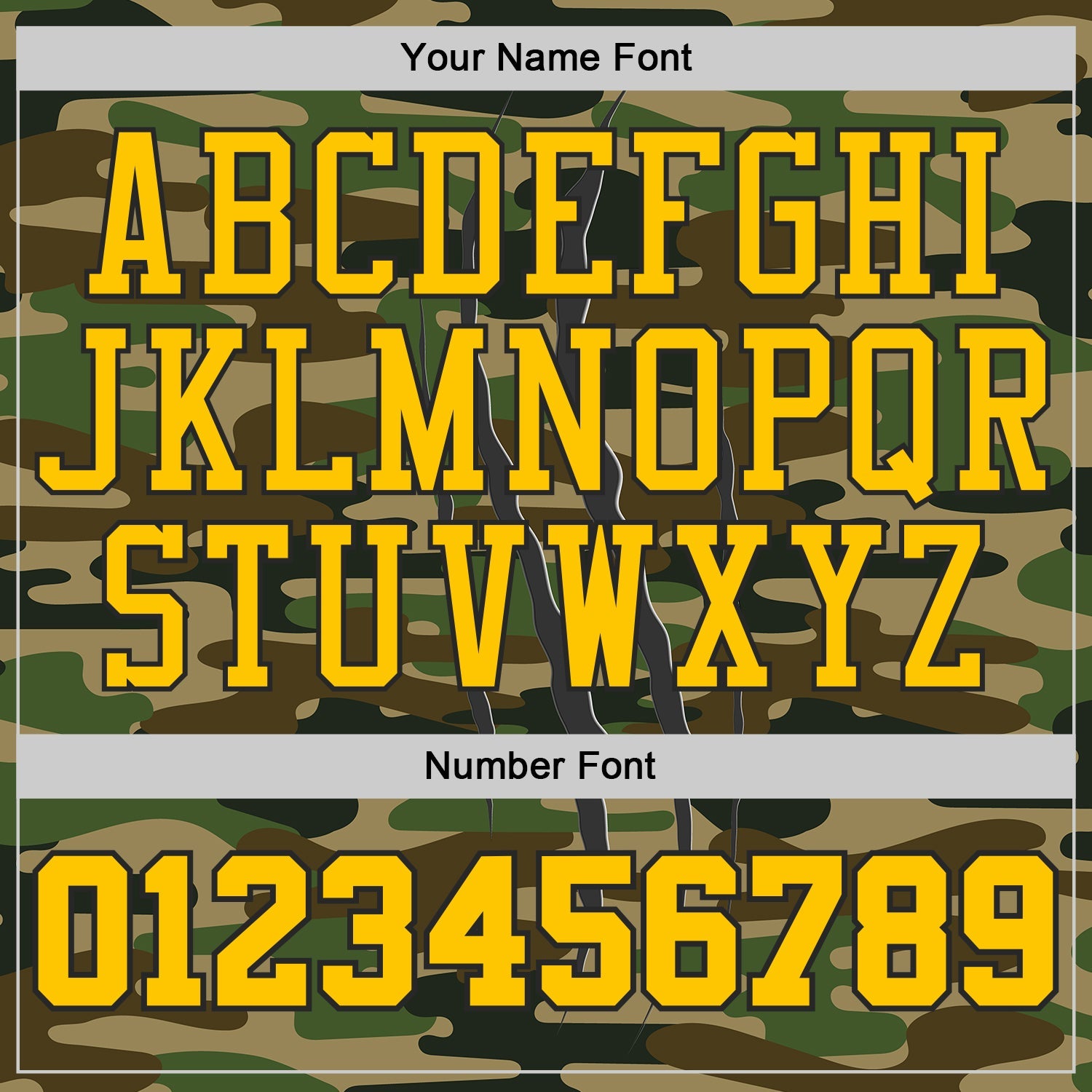 Custom Camo Yellow-Black Digital Camouflage Claw Round Neck Sublimation Salute To Service Basketball Uniform Jersey