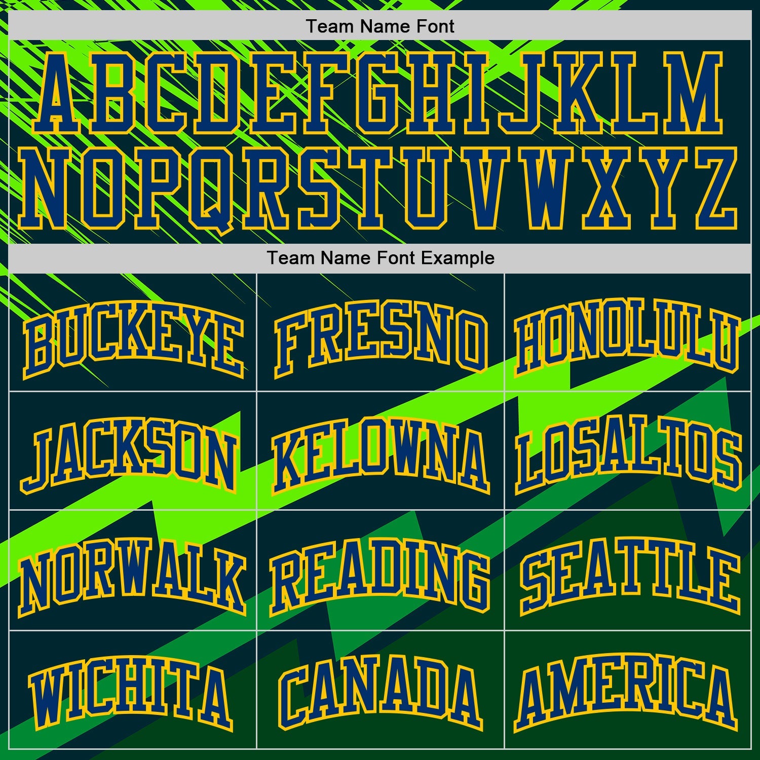 Custom Green US Navy Blue-Yellow Vibrant Lightning Stripe Round Neck Sublimation Basketball Uniform Jersey