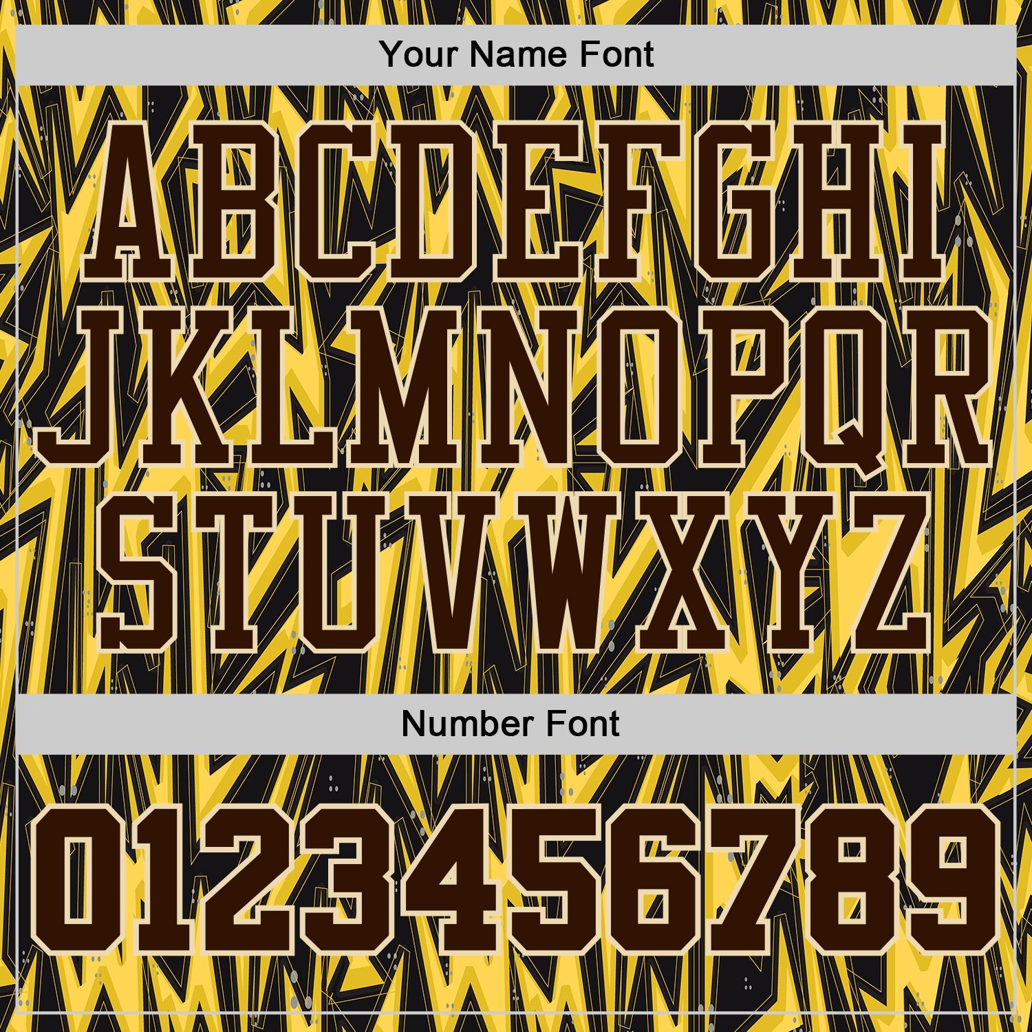 Custom Black Brown Yellow-Cream Edgy Lightning Round Neck Sublimation Basketball Uniform Jersey