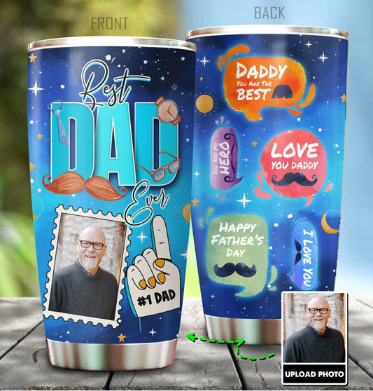 Best Dad Ever, Love You Daddy, Personalized Photo Dad, Happy Father's Day, Custom Choo