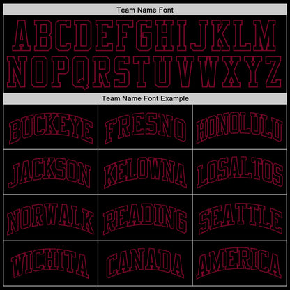 Custom Black Black-Maroon Authentic Throwback Basketball Jersey