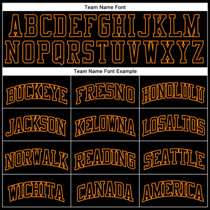Custom Black Bay Orange Authentic Throwback Basketball Jersey
