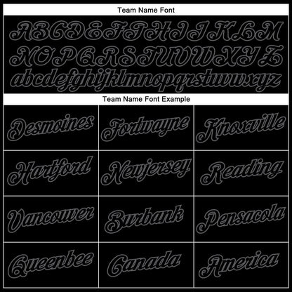 Custom Black Steel Gray Performance T-Shirt
