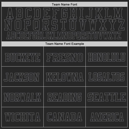 Custom Black Steel Gray Mesh Authentic Football Jersey