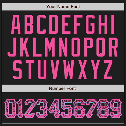 Custom Black Pink-Light Blue Authentic Drift Fashion Baseball Jersey