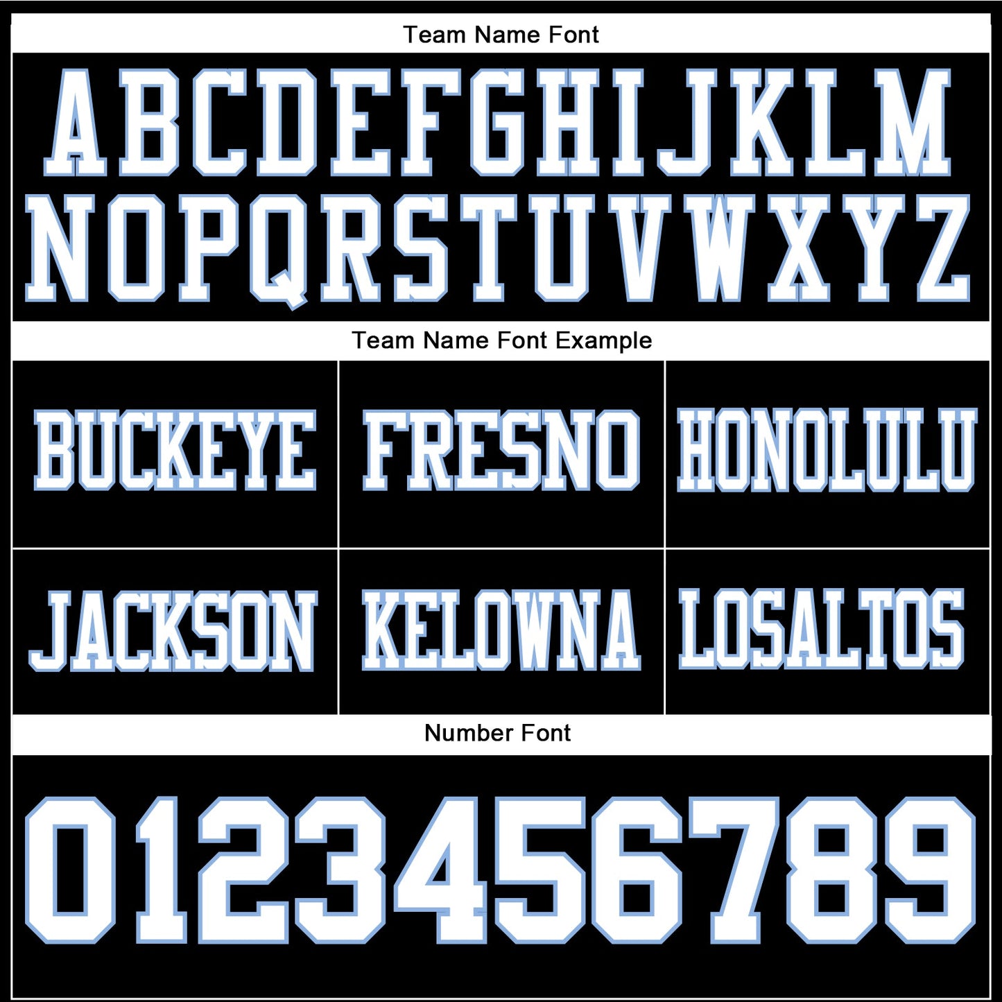 Custom Black White-Light Blue Authentic Football Jersey