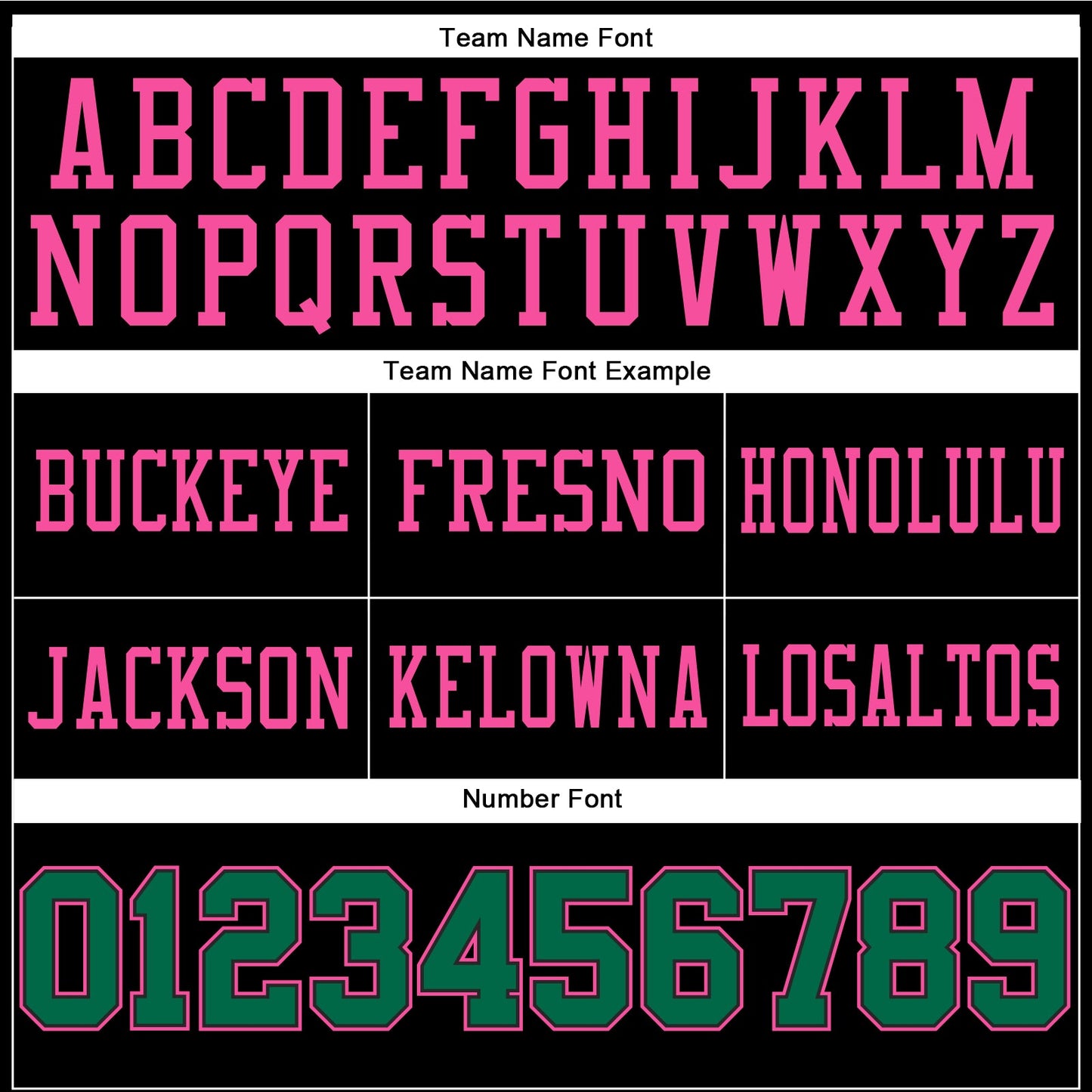 Custom Black Kelly Green-Pink Authentic Football Jersey