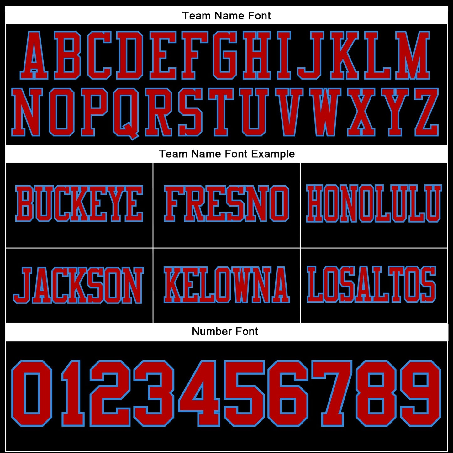 Custom Black Red-Powder Blue Authentic Football Jersey