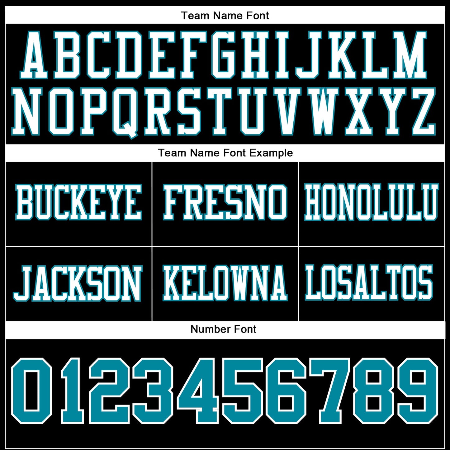 Custom Black Teal-White Authentic Football Jersey