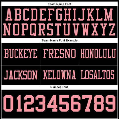 Custom Black Medium Pink Authentic Football Jersey