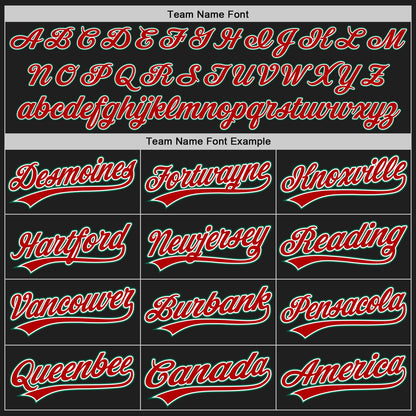 Custom Stitched Black Kelly Green Red-White Baseball Pullover Sweatshirt Hoodie