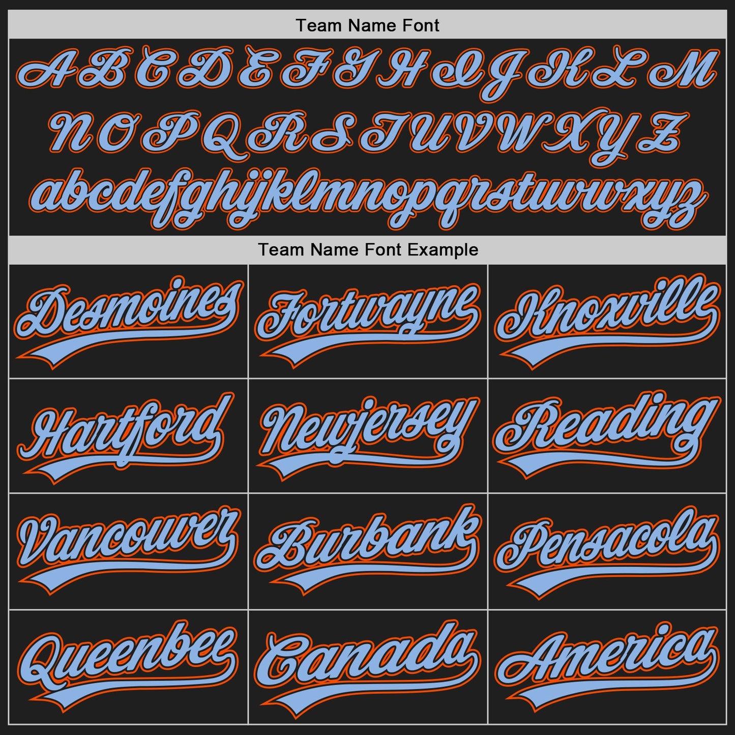 Custom Stitched Black Light Blue-Orange Baseball Pullover Sweatshirt Hoodie