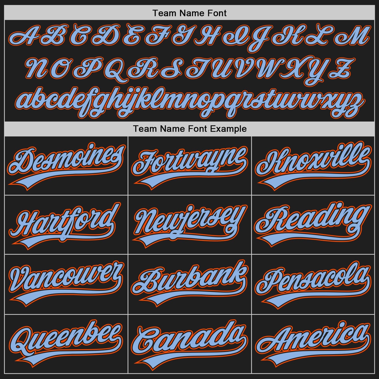 Custom Stitched Black Light Blue-Orange Baseball Pullover Sweatshirt Hoodie