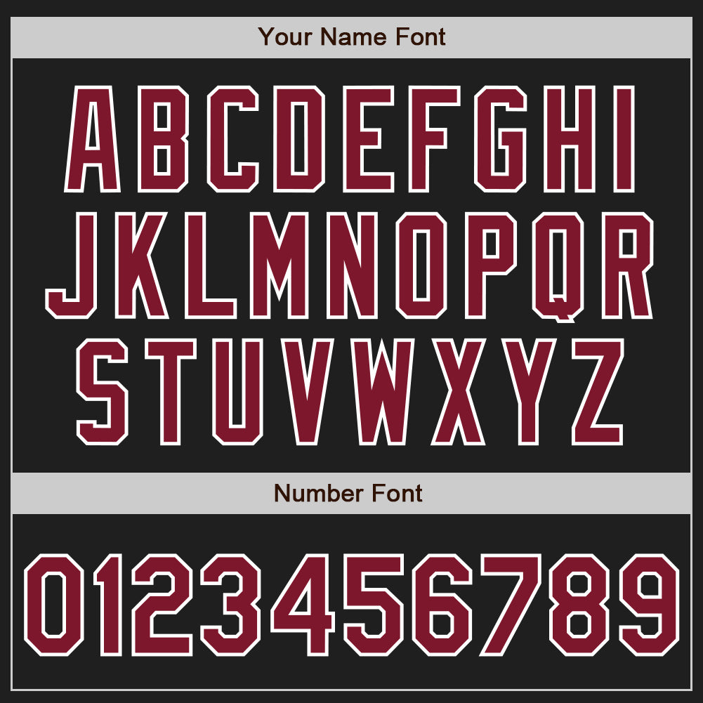 Custom Stitched Black Crimson-White Baseball Pullover Sweatshirt Hoodie