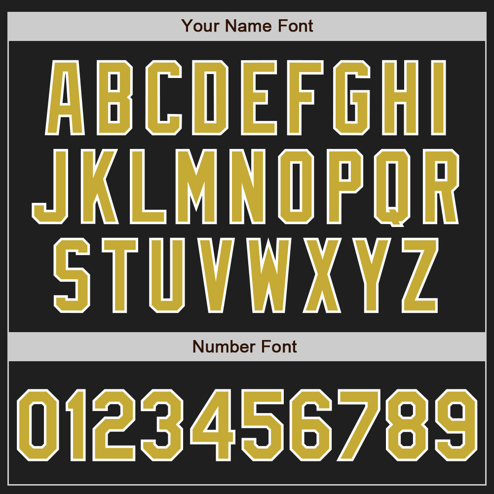 Custom Stitched Black Old Gold-White Baseball Pullover Sweatshirt Hoodie