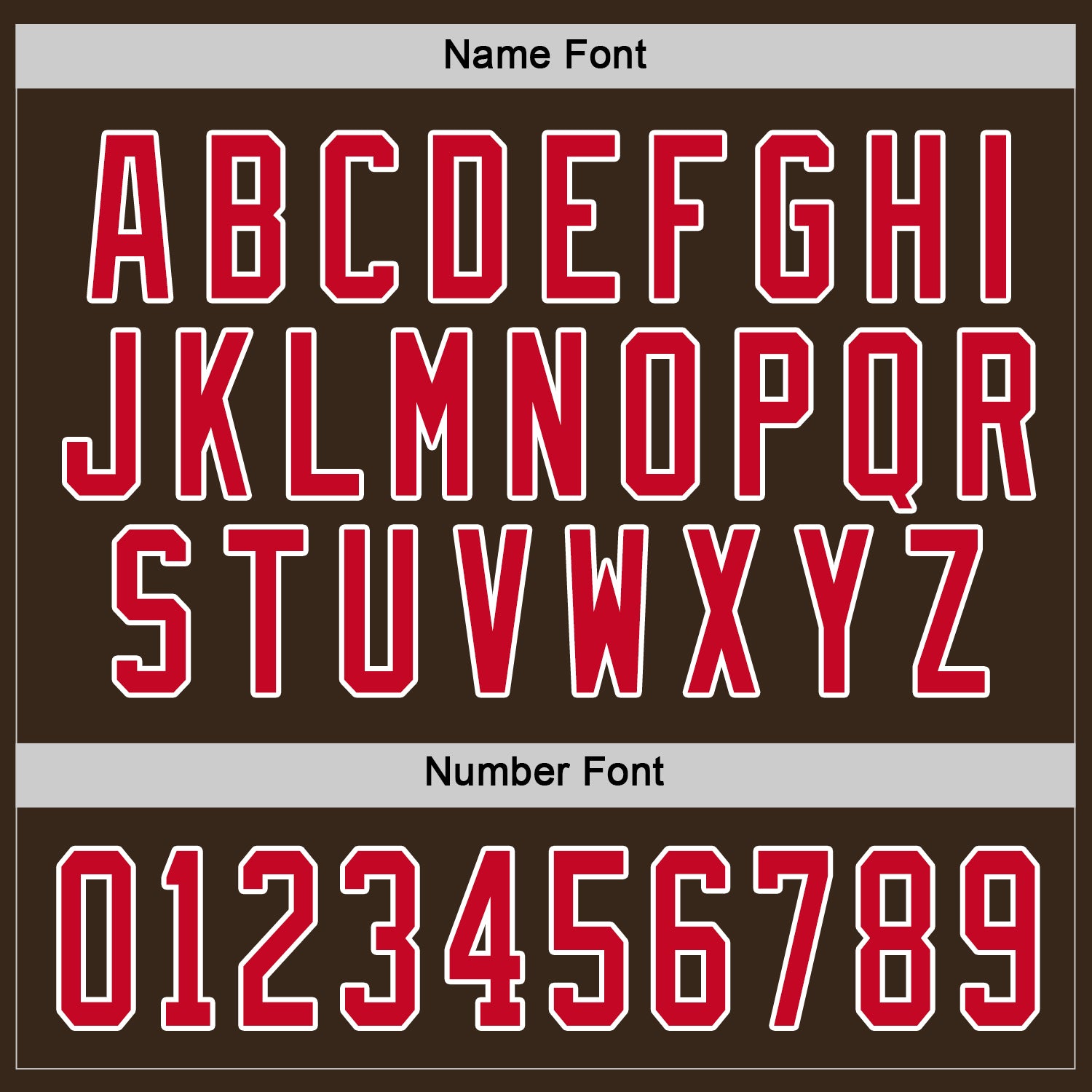 Custom Brown Red-White Hockey Jersey