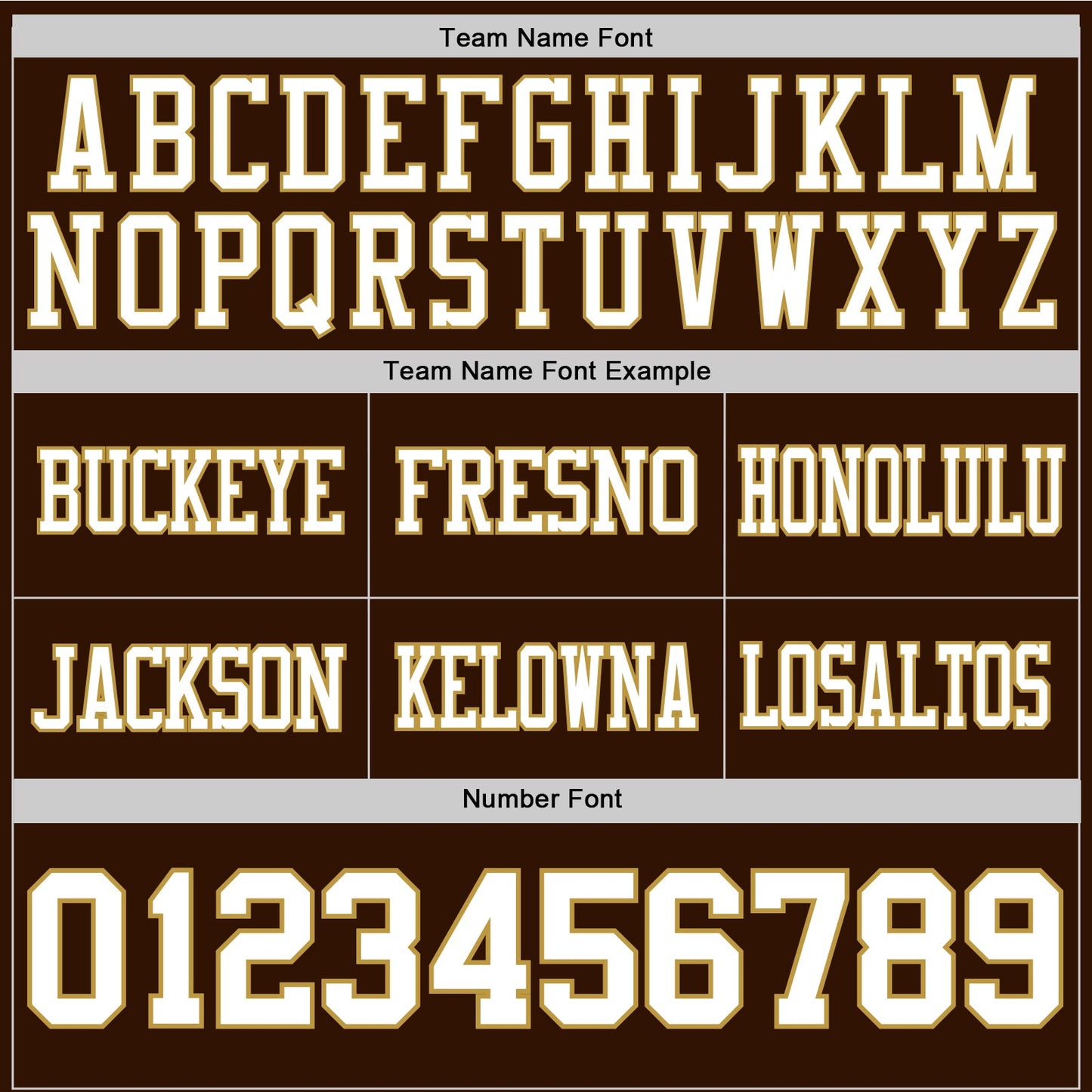 Custom Brown White-Old Gold Authentic Football Jersey